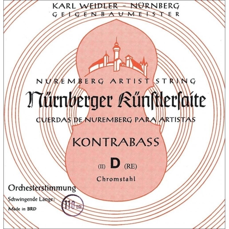 Nürnberger 7164513 Struny kontrabasowe Künstler Strojenie orkiestrowe